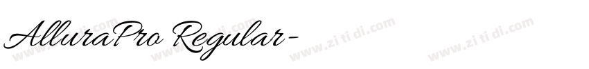 AlluraPro Regular字体转换 AlluraPro Regular字体转换